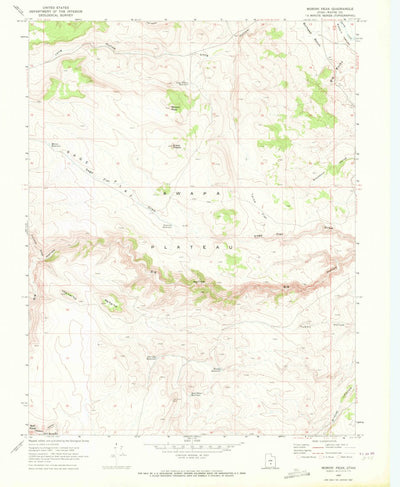 United States Geological Survey Moroni Peak, UT (1969, 24000-Scale) digital map