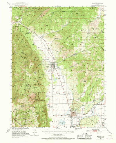 United States Geological Survey Moroni, UT (1951, 62500-Scale) digital map
