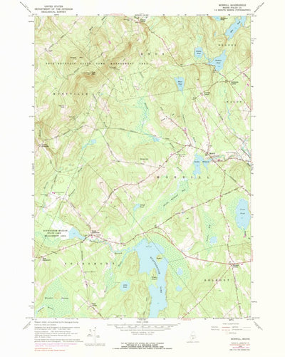 United States Geological Survey Morrill, ME (1960, 24000-Scale) digital map