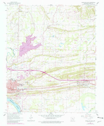 United States Geological Survey Morrilton East, AR (1961, 24000-Scale) digital map
