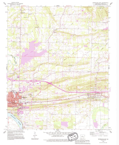 United States Geological Survey Morrilton East, AR (1990, 24000-Scale) digital map