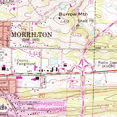 United States Geological Survey Morrilton East, AR (1990, 24000-Scale) digital map