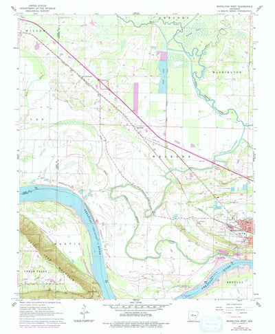 United States Geological Survey Morrilton West, AR (1961, 24000-Scale) digital map