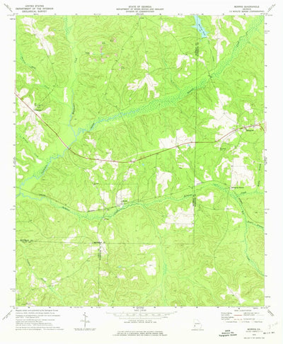 United States Geological Survey Morris, GA (1973, 24000-Scale) digital map