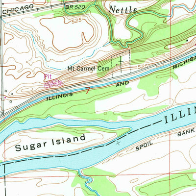 United States Geological Survey Morris, IL (1953, 24000-Scale) digital map