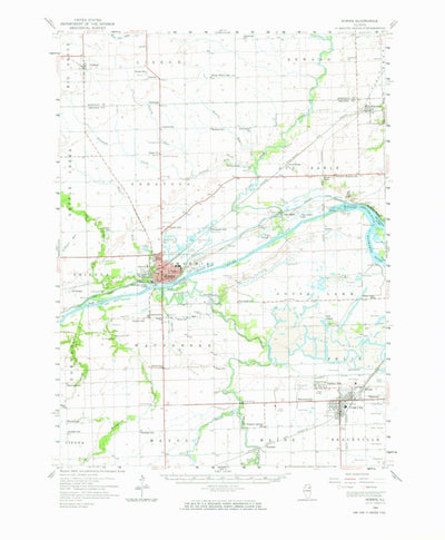 United States Geological Survey Morris, IL (1954, 62500-Scale) digital map