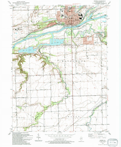 United States Geological Survey Morris, IL (1993, 24000-Scale) digital map