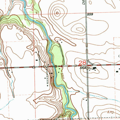 United States Geological Survey Morris, IL (1993, 24000-Scale) digital map