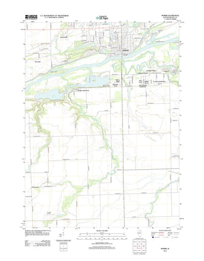 United States Geological Survey Morris, IL (2012, 24000-Scale) digital map