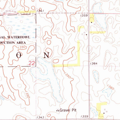 United States Geological Survey Morris Lake, SD (1973, 24000-Scale) digital map
