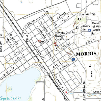 United States Geological Survey Morris, MN (2022, 24000-Scale) digital map