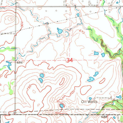United States Geological Survey Morris, OK (1970, 24000-Scale) digital map