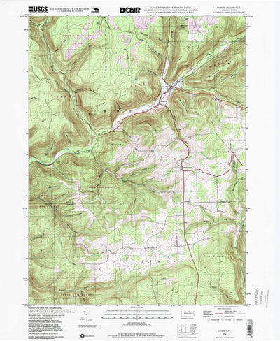 United States Geological Survey Morris, PA (1994, 24000-Scale) digital map