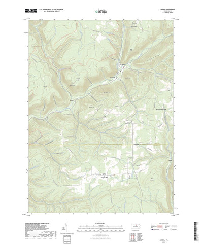 United States Geological Survey Morris, PA (2023, 24000-Scale) digital map
