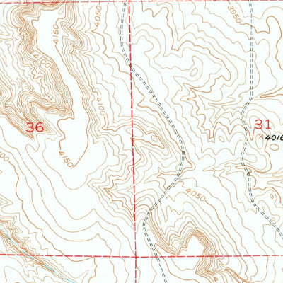 United States Geological Survey Morrisey NE, WY (1951, 24000-Scale) digital map