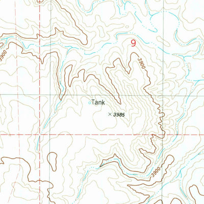 United States Geological Survey Morrisey SE, WY (1982, 24000-Scale) digital map