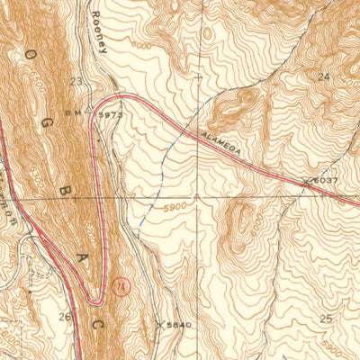 United States Geological Survey Morrison, CO (1942, 31680-Scale) digital map