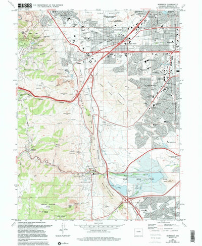 United States Geological Survey Morrison, CO (1965, 24000-Scale) digital map