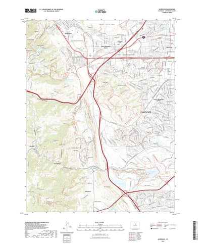 United States Geological Survey Morrison, CO (2022, 24000-Scale) digital map