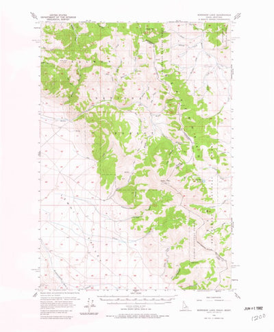 United States Geological Survey Morrison Lake, MT-ID (1956, 62500-Scale) digital map