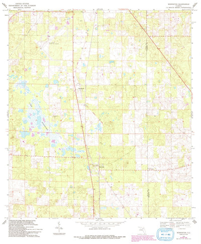 United States Geological Survey Morriston, FL (1969, 24000-Scale) digital map