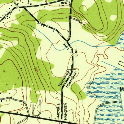 United States Geological Survey Morristown, NJ (1947, 24000-Scale) digital map
