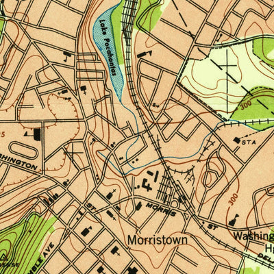 United States Geological Survey Morristown, NJ (1947, 24000-Scale) digital map