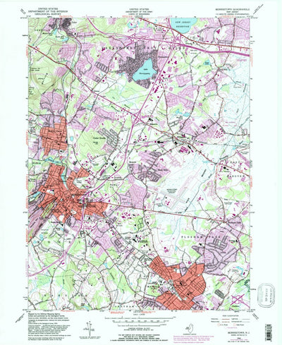 United States Geological Survey Morristown, NJ (1954, 24000-Scale) digital map