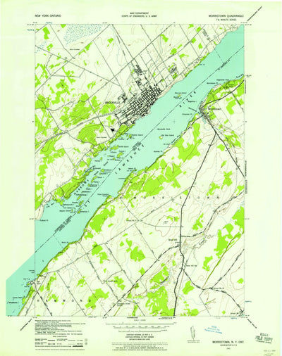 United States Geological Survey Morristown, NY (1942, 24000-Scale) digital map
