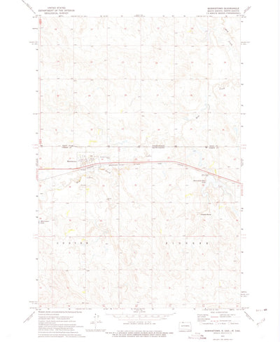 United States Geological Survey Morristown, SD-ND (1972, 24000-Scale) digital map