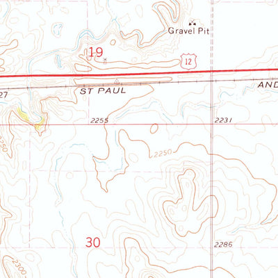 United States Geological Survey Morristown, SD-ND (1972, 24000-Scale) digital map