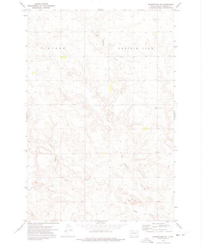 United States Geological Survey Morristown SE, SD (1972, 24000-Scale) digital map