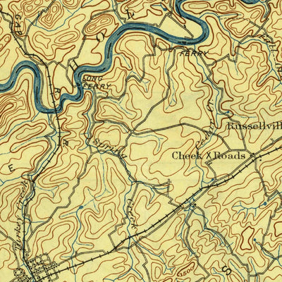 United States Geological Survey Morristown, TN (1895, 125000-Scale) digital map
