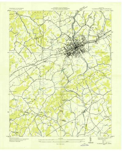 United States Geological Survey Morristown, TN (1935, 24000-Scale) digital map