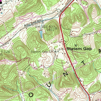 United States Geological Survey Morristown, TN (1961, 24000-Scale) digital map