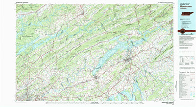 United States Geological Survey Morristown, TN (1981, 100000-Scale) digital map