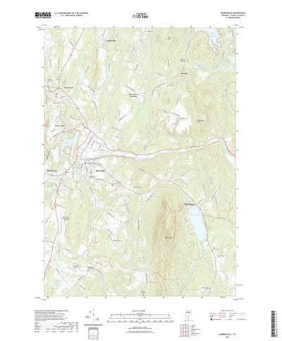 United States Geological Survey Morrisville, VT (2021, 24000-Scale) digital map