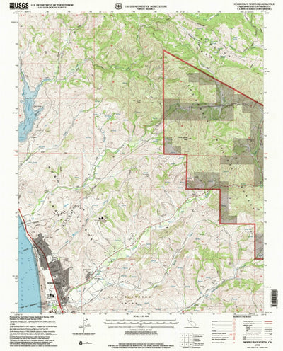 United States Geological Survey Morro Bay North, CA (1995, 24000-Scale) digital map