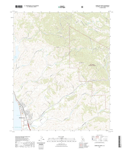 United States Geological Survey Morro Bay North, CA (2021, 24000-Scale) digital map