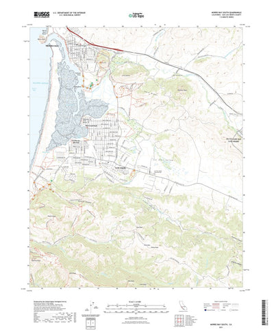 United States Geological Survey Morro Bay South, CA (2021, 24000-Scale) digital map