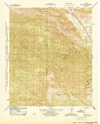 United States Geological Survey Morro Hill, CA (1944, 31680-Scale) digital map