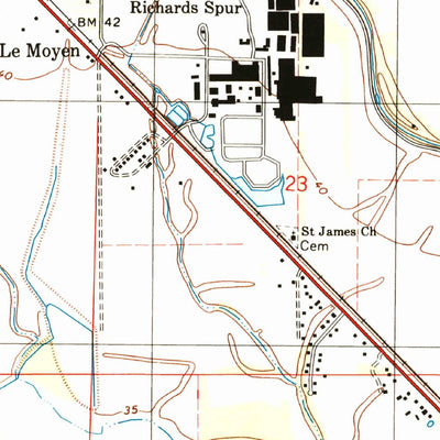 United States Geological Survey Morrow, LA (1998, 24000-Scale) digital map