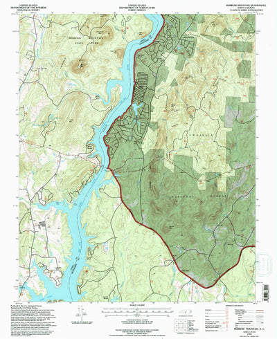 United States Geological Survey Morrow Mountain, NC (1994, 24000-Scale) digital map