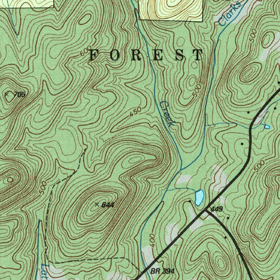 United States Geological Survey Morrow Mountain, NC (1994, 24000-Scale) digital map