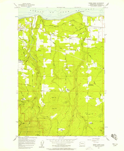 United States Geological Survey Morse Creek, WA (1956, 24000-Scale) digital map