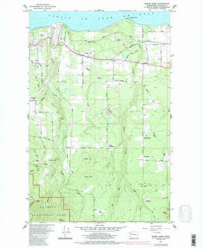 United States Geological Survey Morse Creek, WA (1961, 24000-Scale) digital map