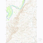 United States Geological Survey Mortarstone Bluff, MT (1972, 24000-Scale) digital map