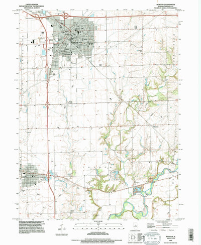 United States Geological Survey Morton, IL (1995, 24000-Scale) digital map
