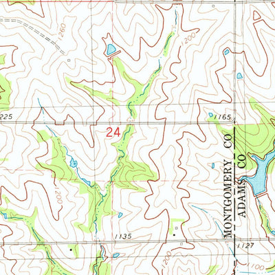 United States Geological Survey Morton Mills, IA (1980, 24000-Scale) digital map