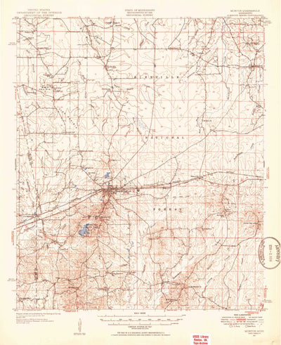 United States Geological Survey Morton, MS (1951, 62500-Scale) digital map